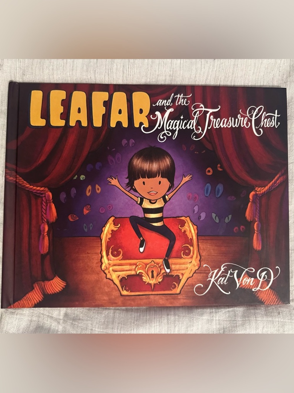 RARE Kat Von D “Leafar and the Magical Treasure Chest” Book + Tattoos Insert OOP